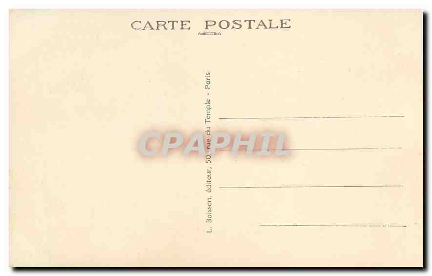 CPA Souvenir du Sacre Coeur de Montmartre  — Rückseite
