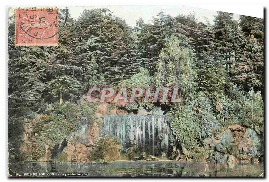 CPA Bois de Boulogne La grande Cascade 