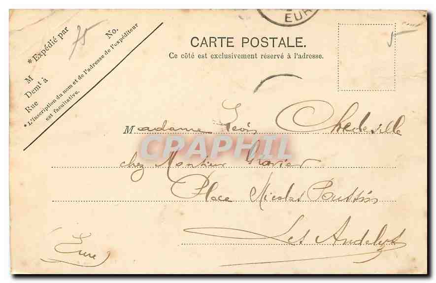 CPA Buttes Chaumont Paris — Rückseite