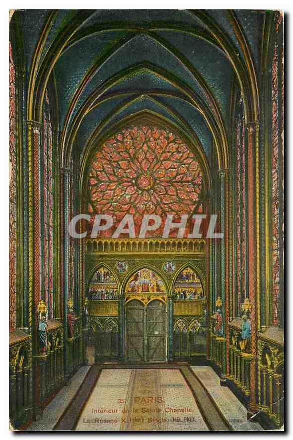 CPA Paris Interieur de la Sainte Chapelle 