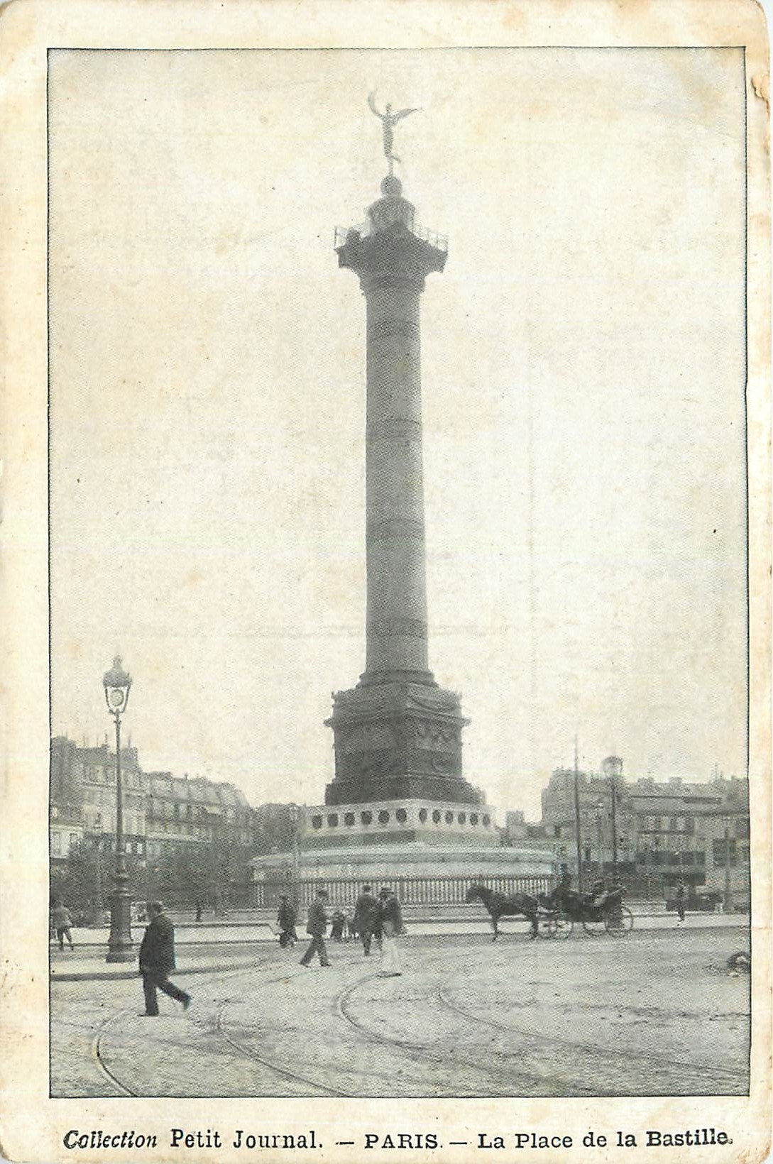 CPA Petit Journal Paris La Place de la Bastille 
