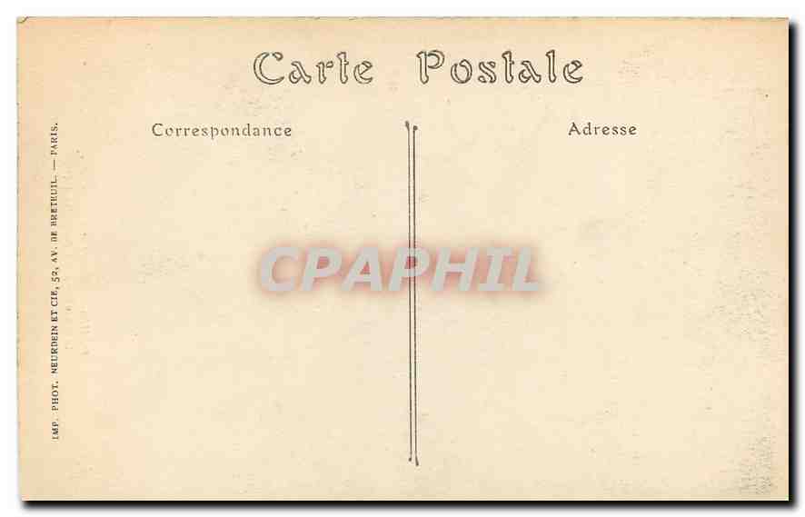 CPA Paris Hotel des Invalides  — Rückseite