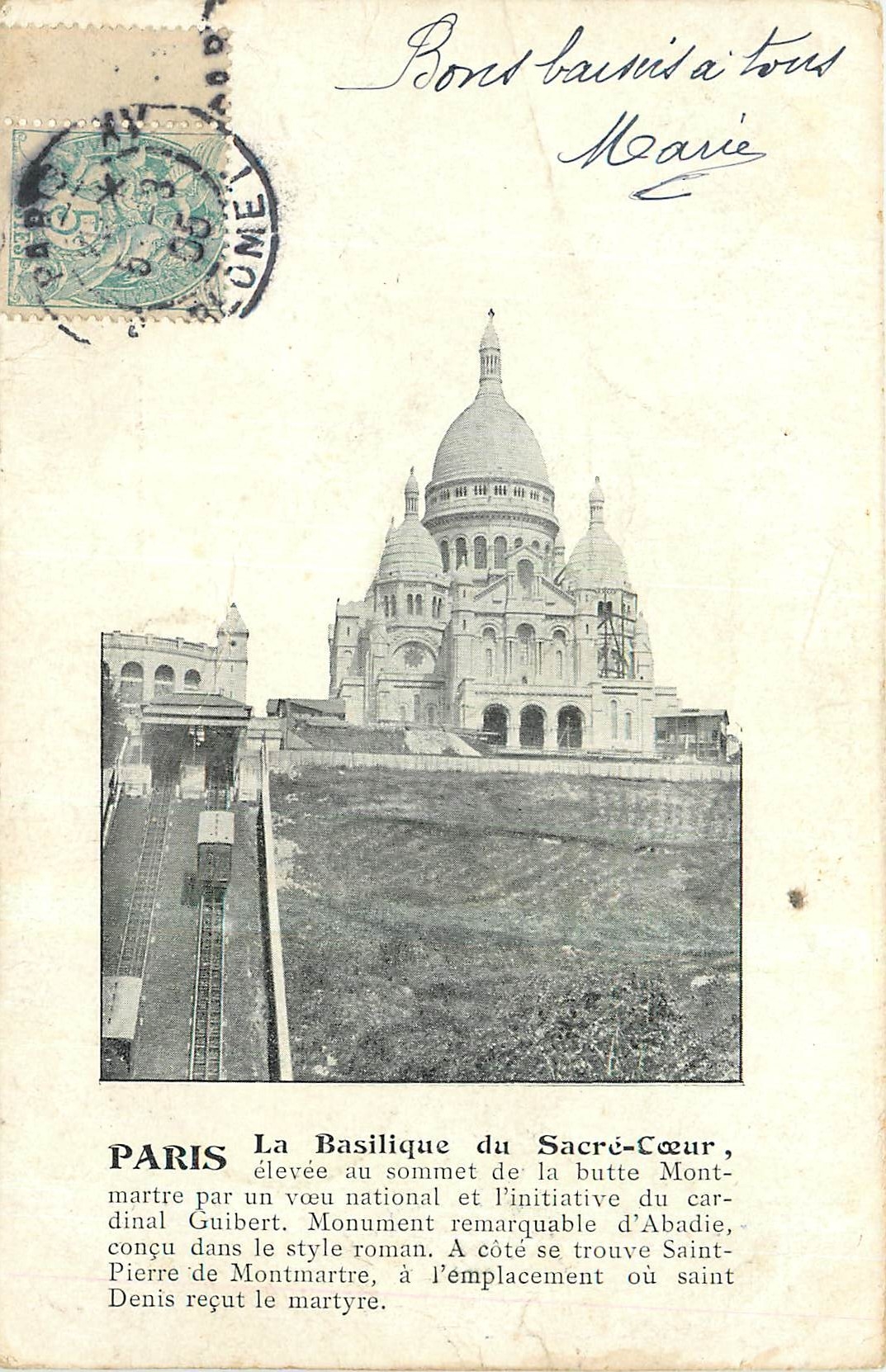 CPA Paris La Basilique du Sacre Coeur 