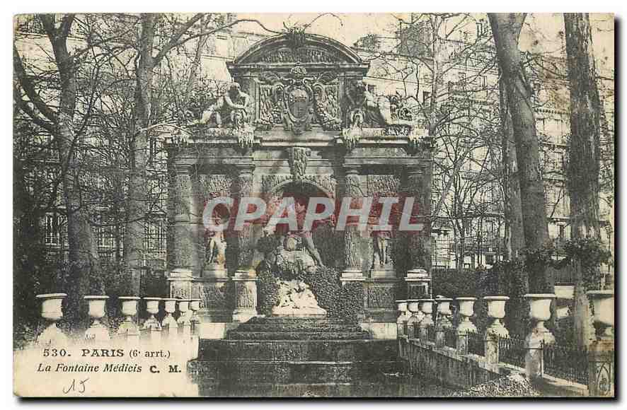 CPA Paris La Fontaine Medicis 