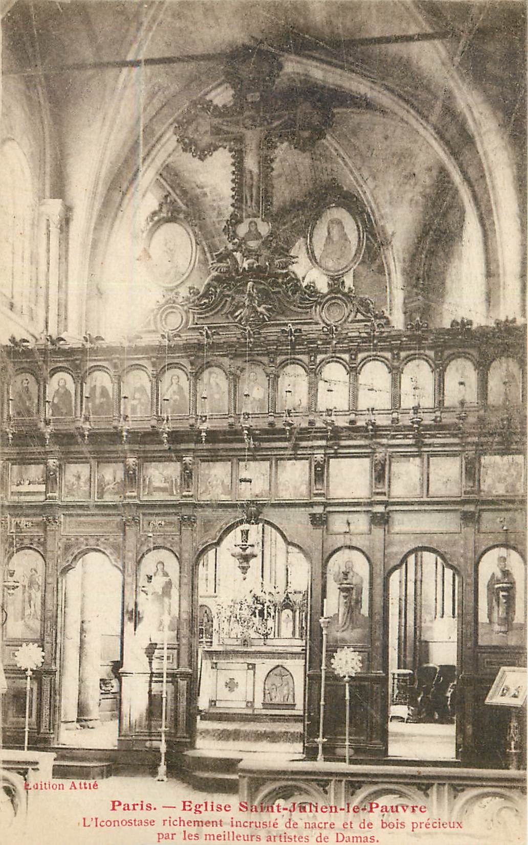 CPA Paris Eglise Saint Julien le Pauvre 