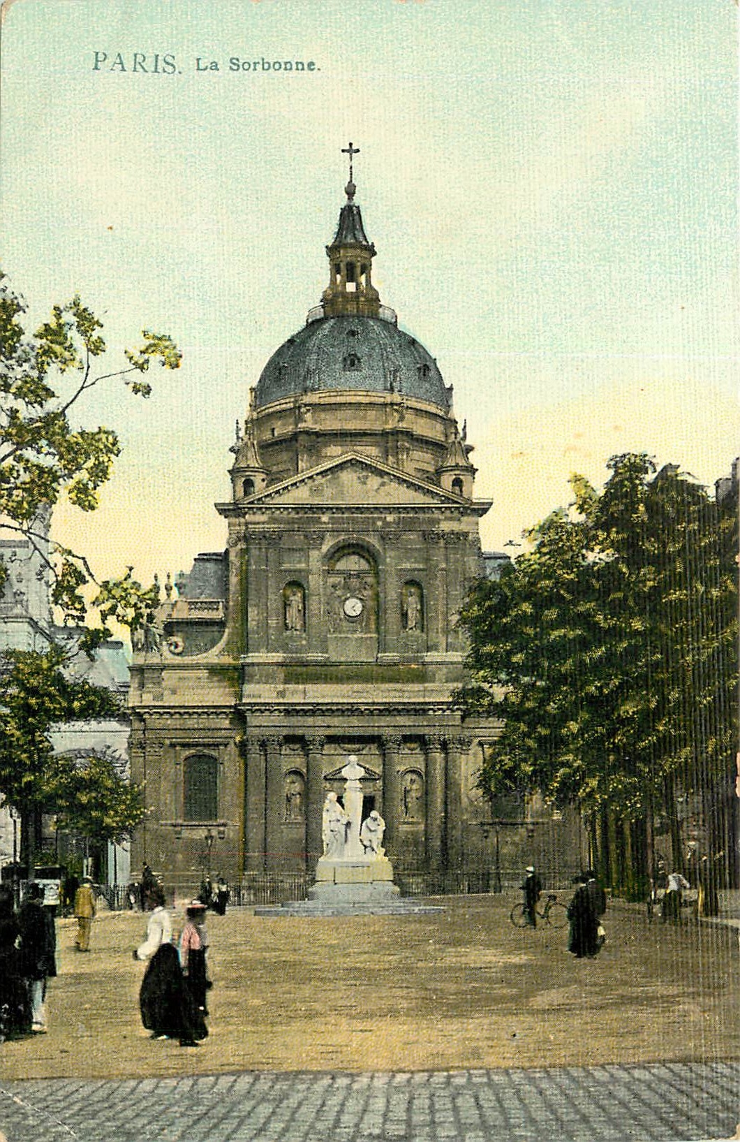 CPA Paris La Sorbonne (carte toilee)