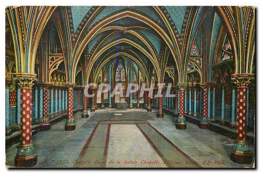 CPA Paris Chapelle de la Sainte Chapelle 
