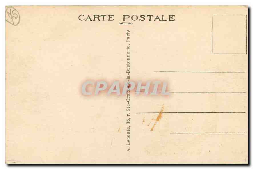 CPA Paris La Chambre des Deputes et le Pont de la Concorde  — Verso