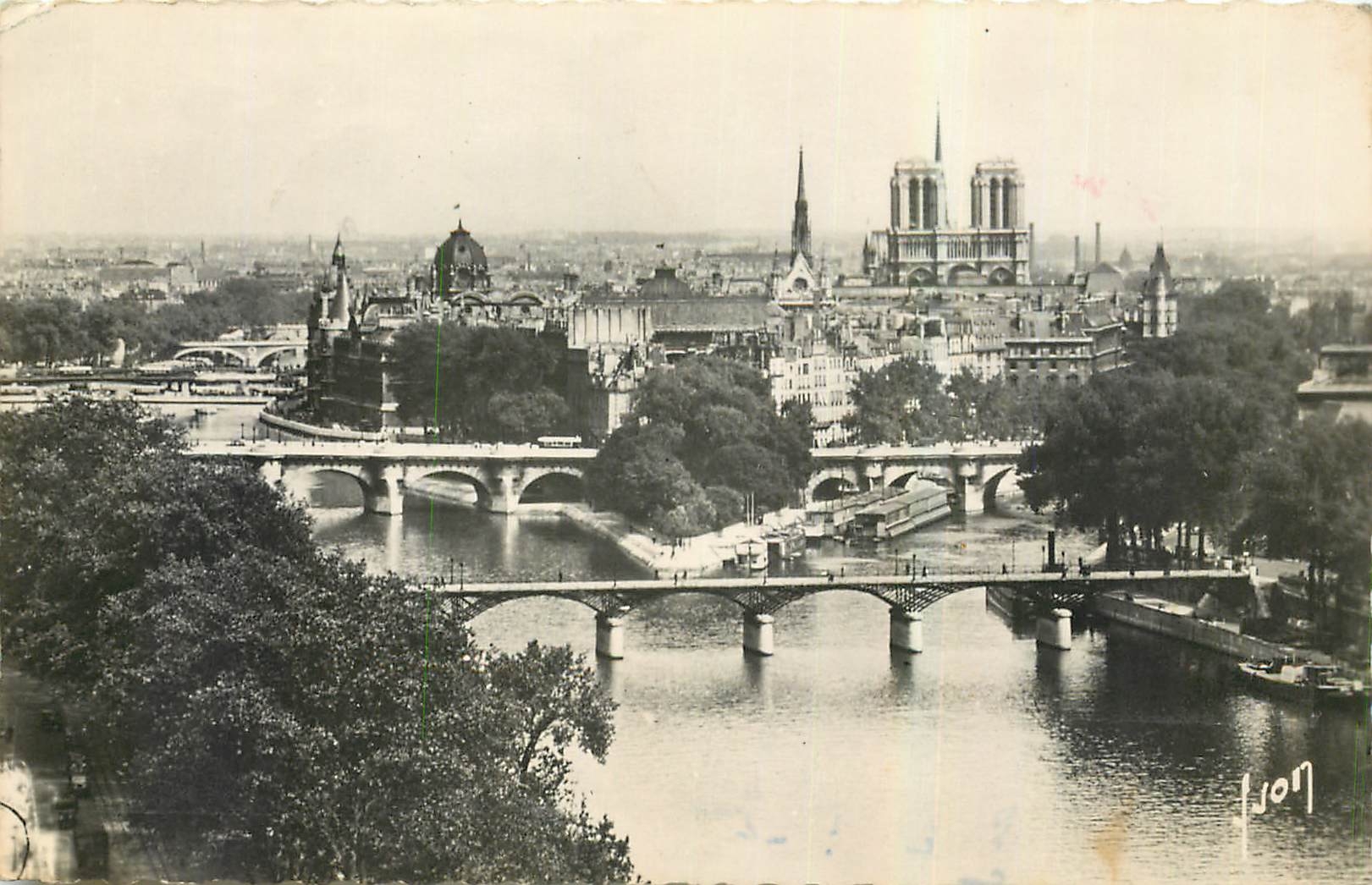 CPA Paris La Cite Notre Dame et les ponts 