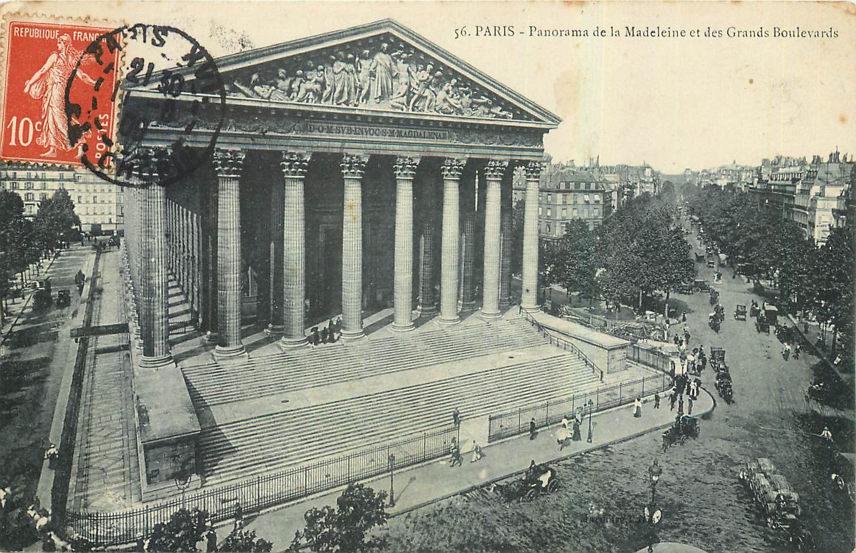 CPA Paris Panorama de la Madeleine et des Grands Boulevards 