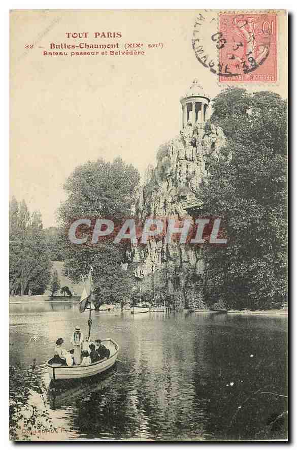 CPA Tout Paris Butes Chaumont 
