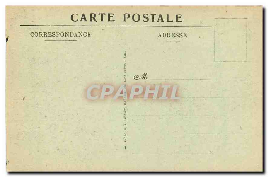 CPA Paris Hotel des Monnaies Ancien Hotel Laverdy  — Rückseite