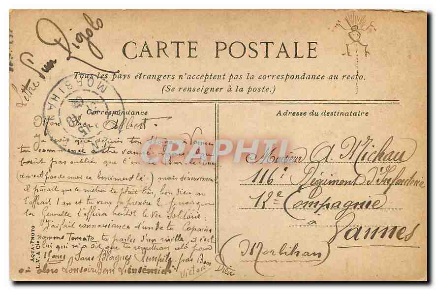 CPA Paris Pavillon d'Armenonville — Rückseite