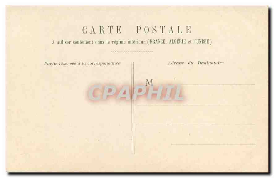 CPA Paris Tribunal de Commerce et la Conciergerie  — Rückseite