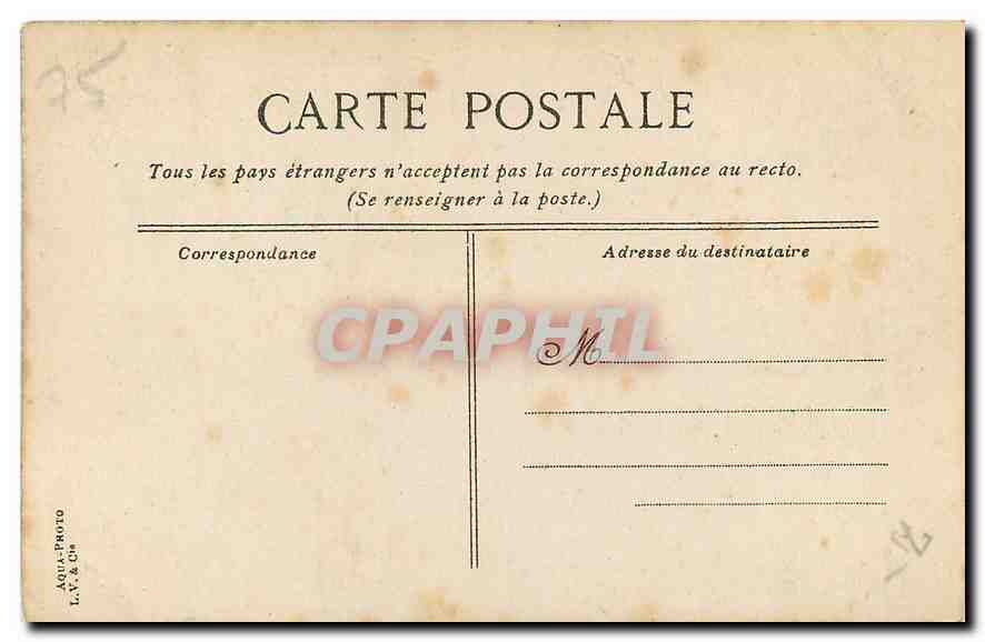 CPA Paris Eglise Saint Etienne  — Verso