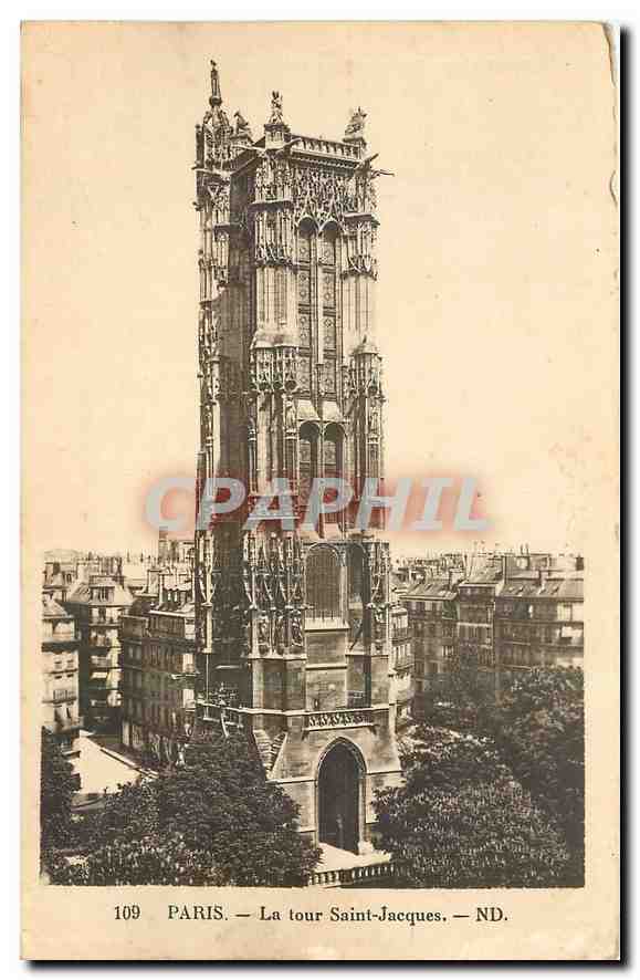 CPA Paris La tour Saint Jacques 