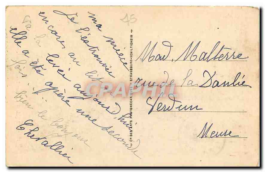 CPA Paris La tour Saint Jacques  — Verso