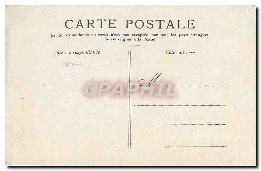 CPA Paris Les Invalides  — Verso