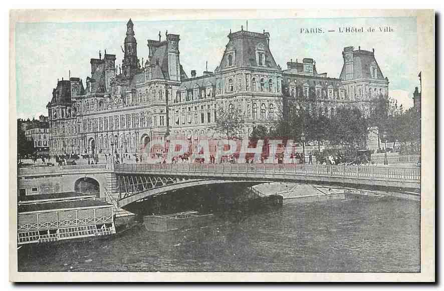 CPA Paris L'Hotel de Ville 