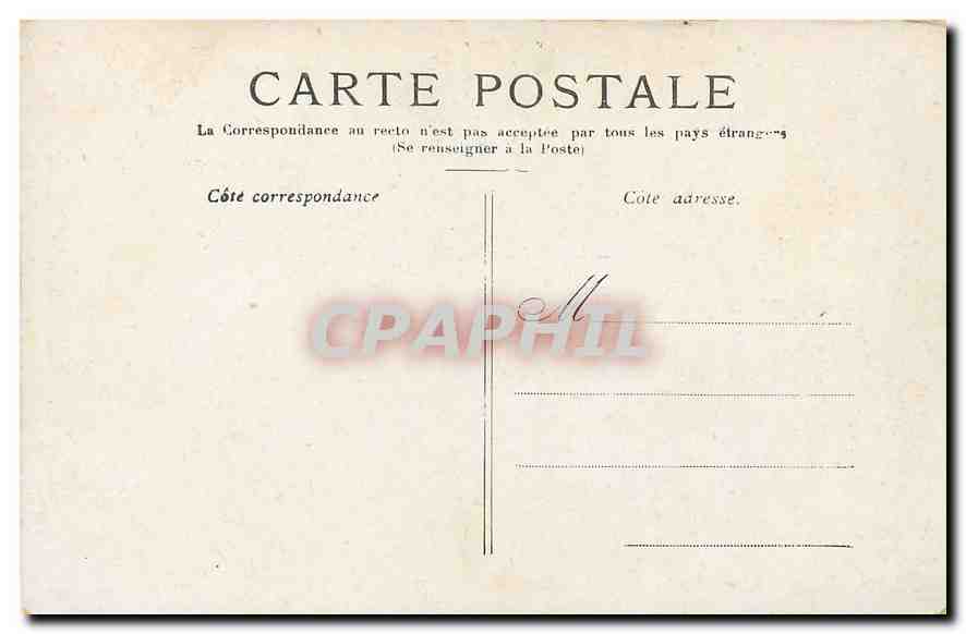 CPA Paris L'Hotel de Ville  — Rückseite