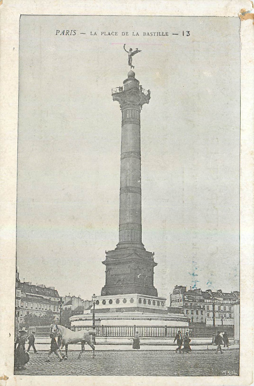CPA Paris La Plage de la Bastille 