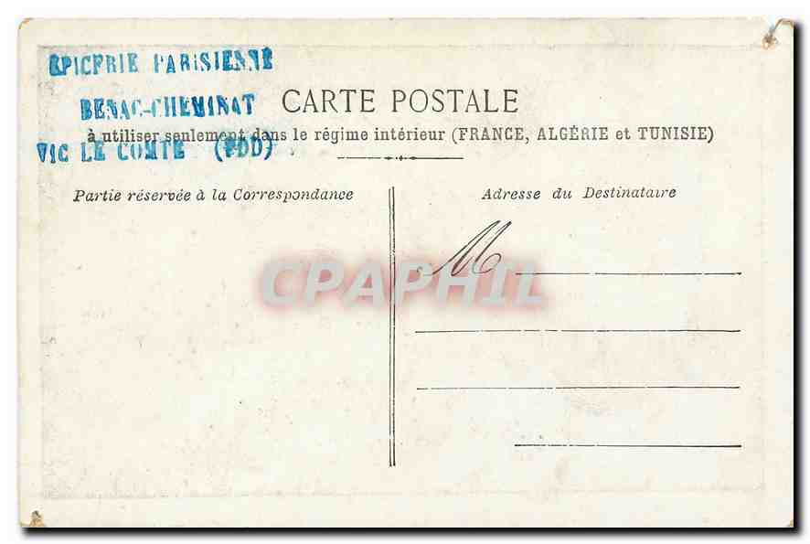 CPA Paris La Plage de la Bastille  — Verso