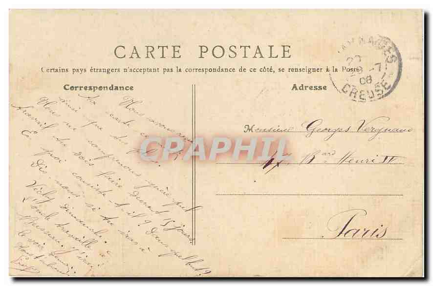 CPA Paris Palais de Justice entree principale  — Rückseite