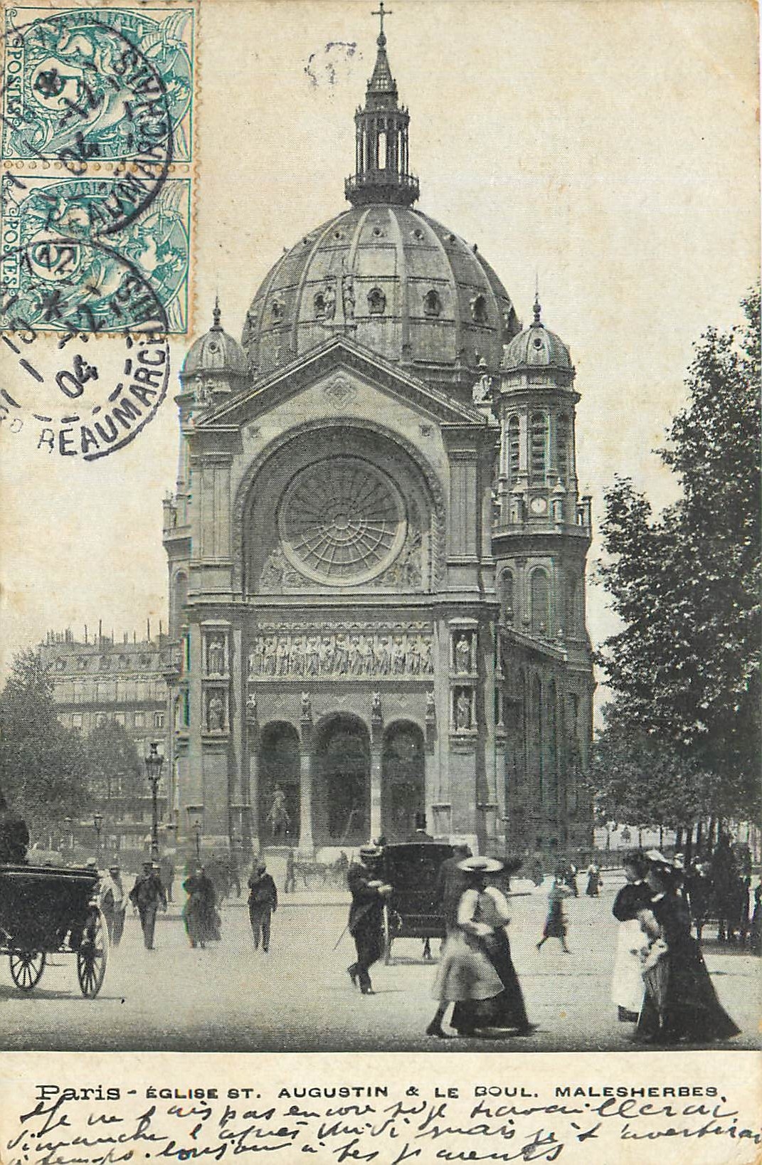 CPA Paris Eglise St Augustin 