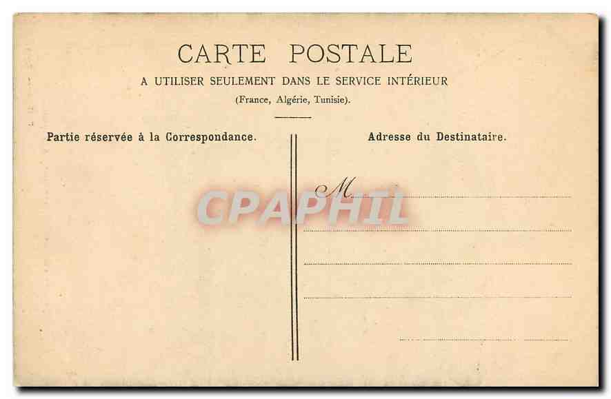 CPA Paris l'Opera Comique Facade  — Verso