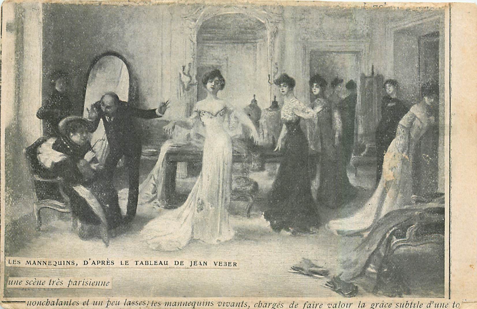 IMage Les Mannequins d'apres le Tableau de Jean Veber 