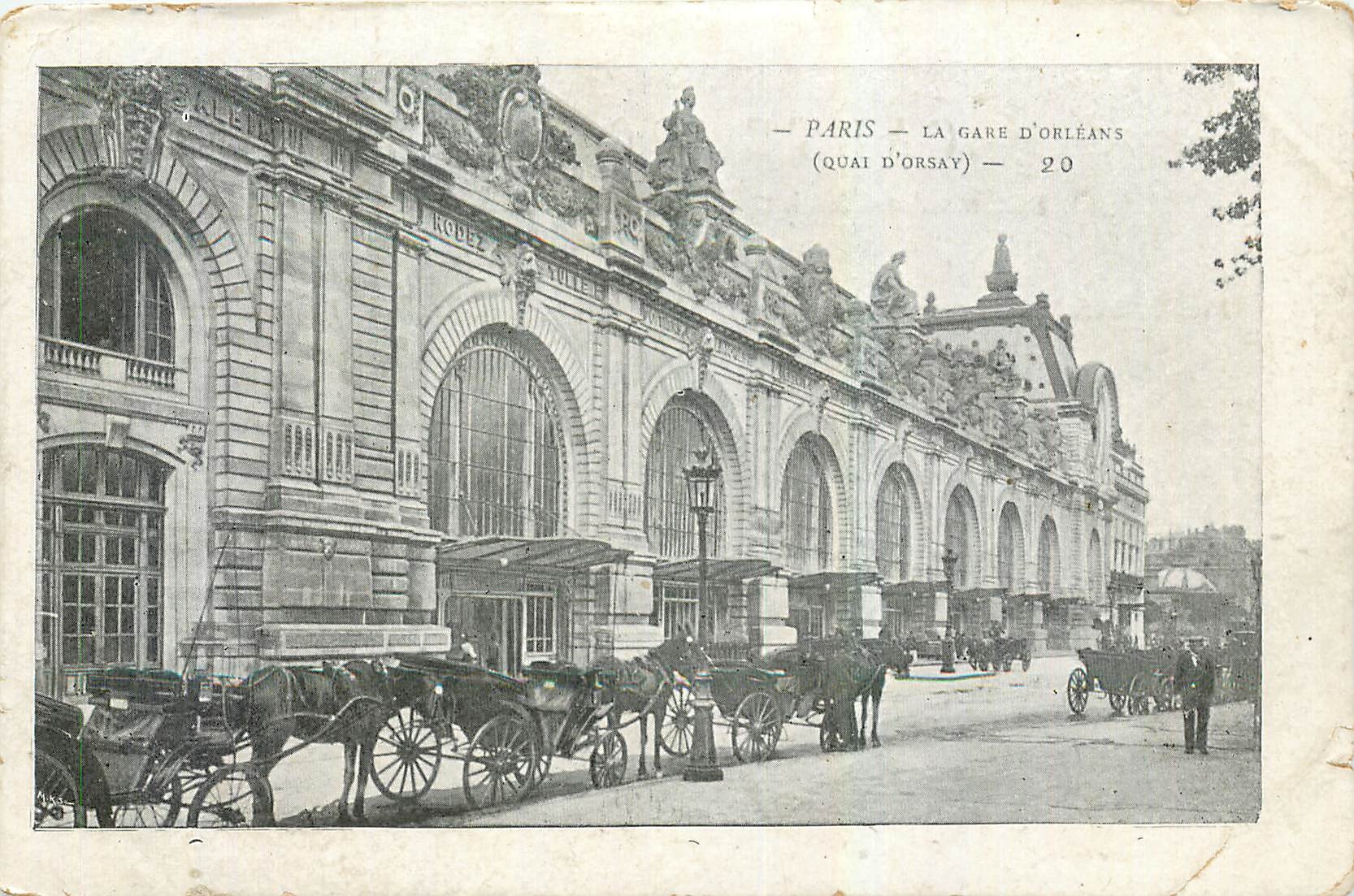 CPA Paris La Gare d'Orleans Quai d'Orsay 