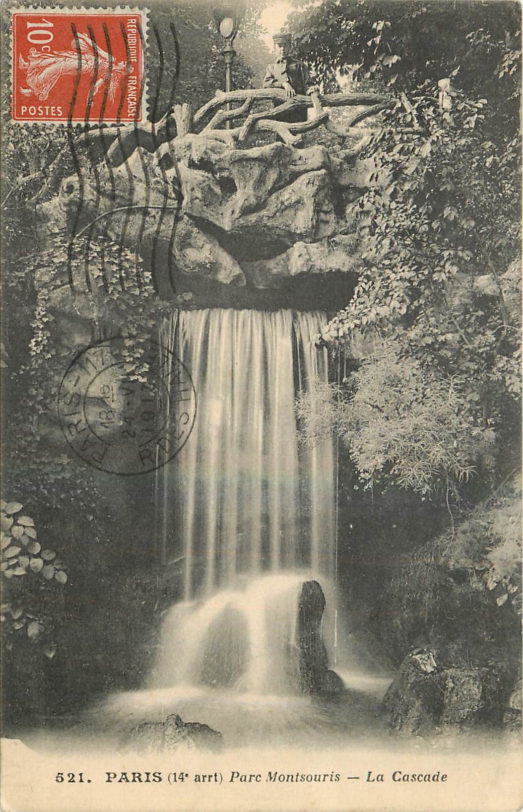 CPA Paris Parc Montsouris La Cascade 