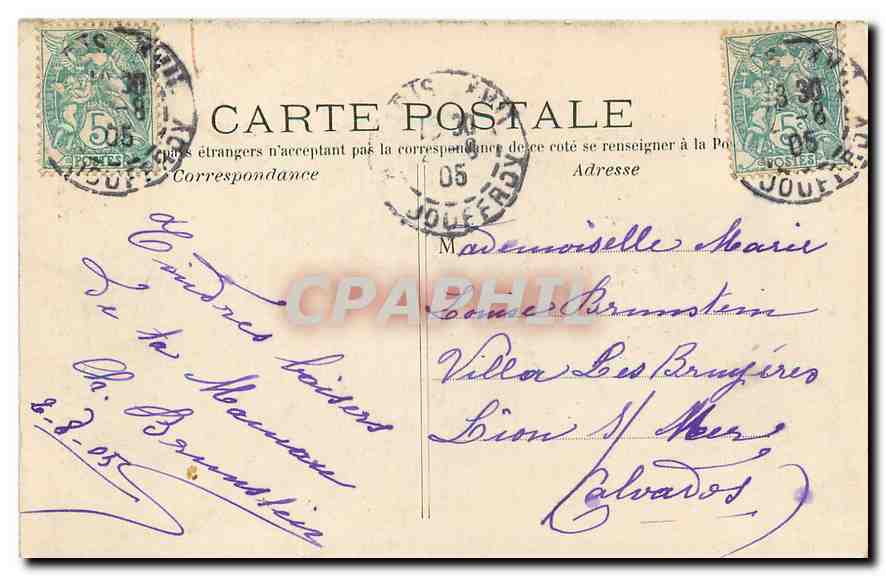 CPA Paris Eglise de la Trinite  — Verso