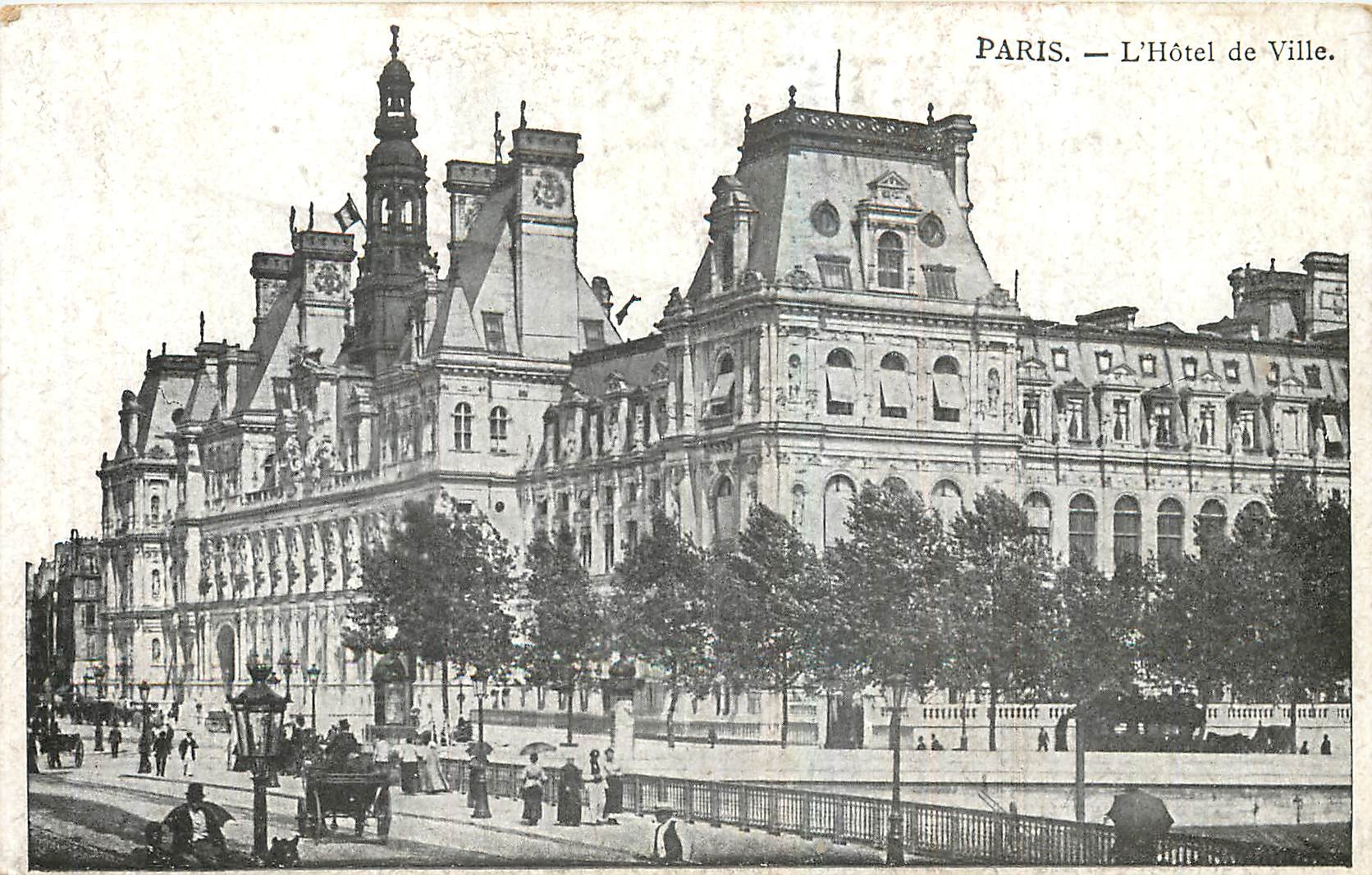 CPA Paris L'Hotel de Ville 