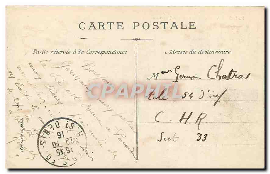 CPA Paris Vue generale du Louvre  — Rückseite