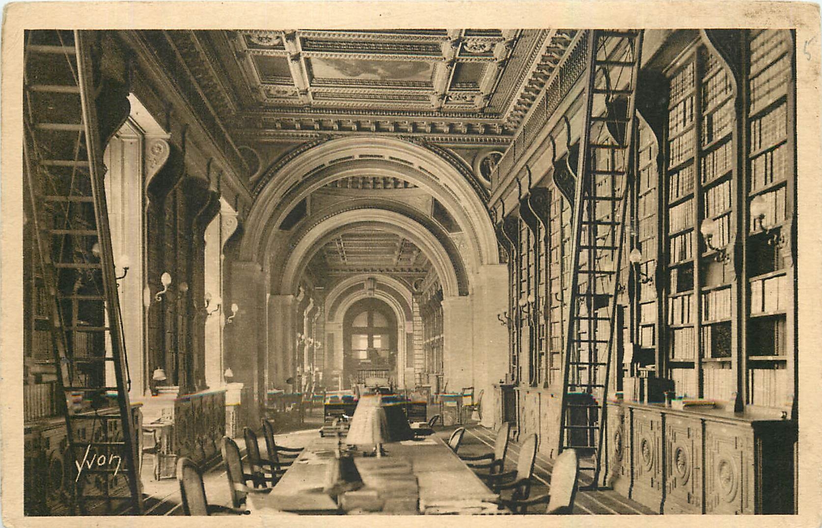 CPA La Bibliotheque Senat 