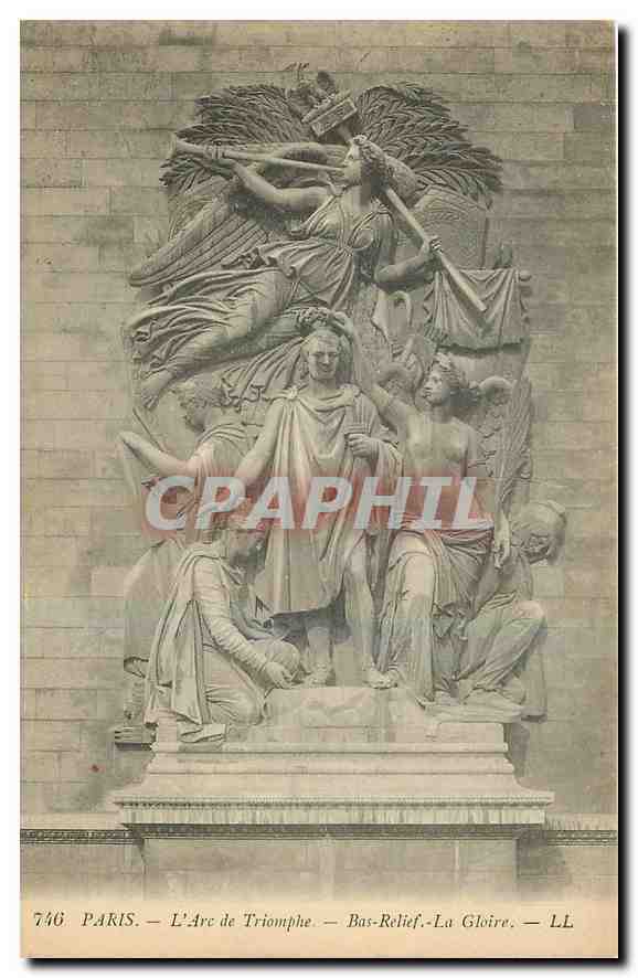 CPA Paris L'Arc de Triomphe Bas relief la Gloire 