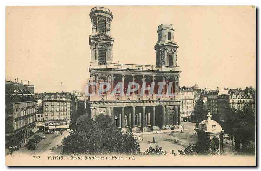 CPA Paris Saint Sulpice et la Place 