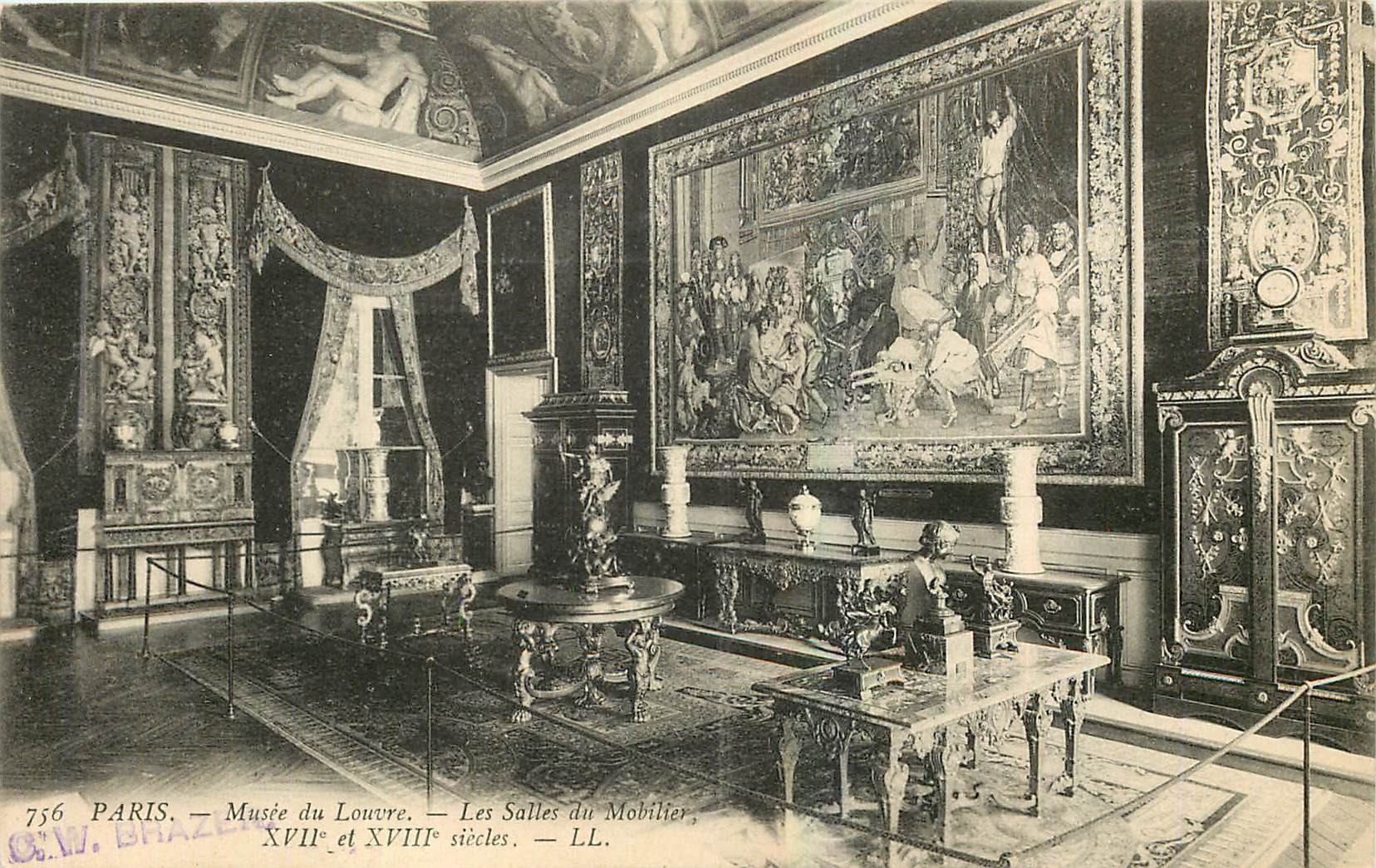 CPA Paris Musee du Louvre Les Salles du Mobilier 