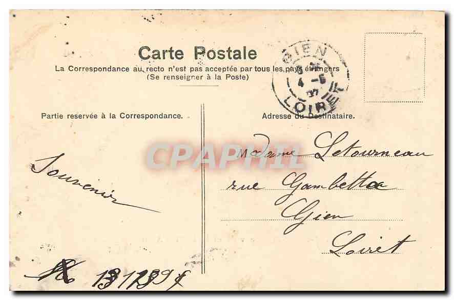 CPA Paris Hotel de Ville et le Pont d'Arcole  — Rückseite