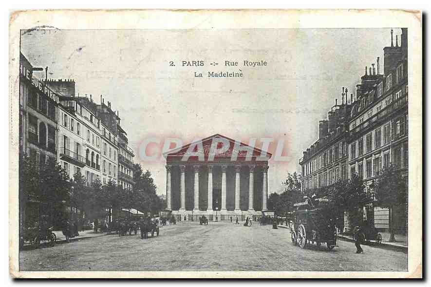 CPA Paris Rue Royale La Madeleine 