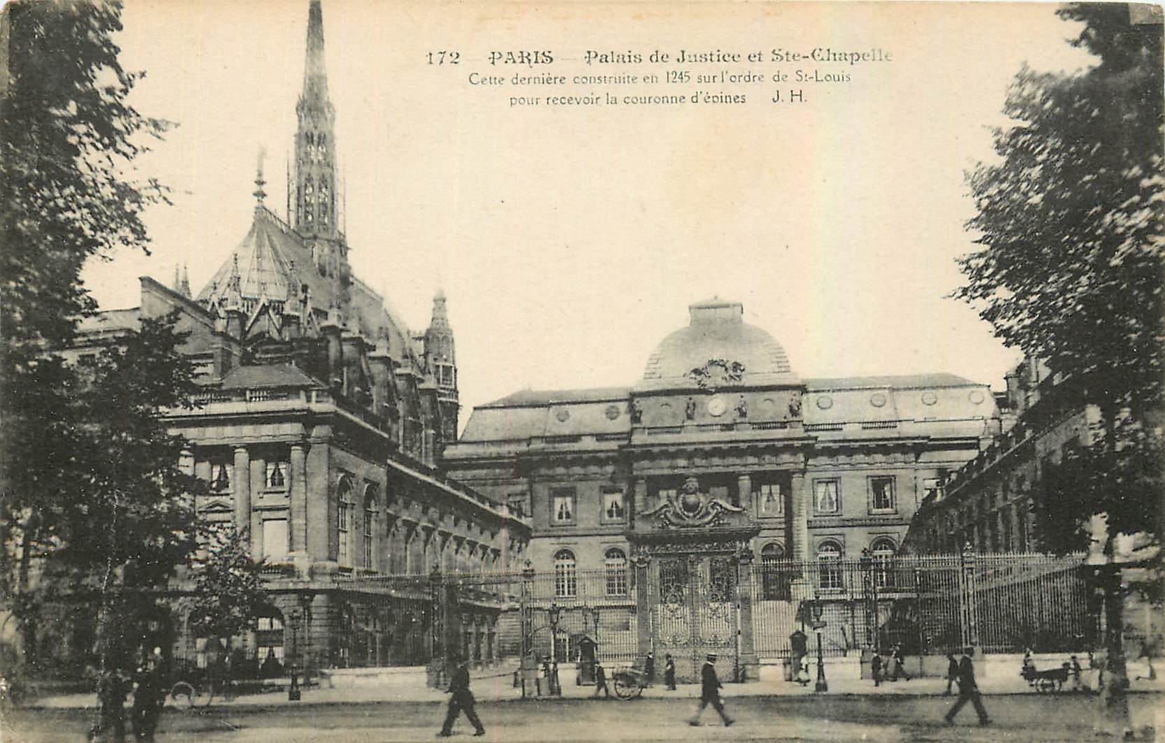 CPA Paris palais de Justice et Ste Chapelle 