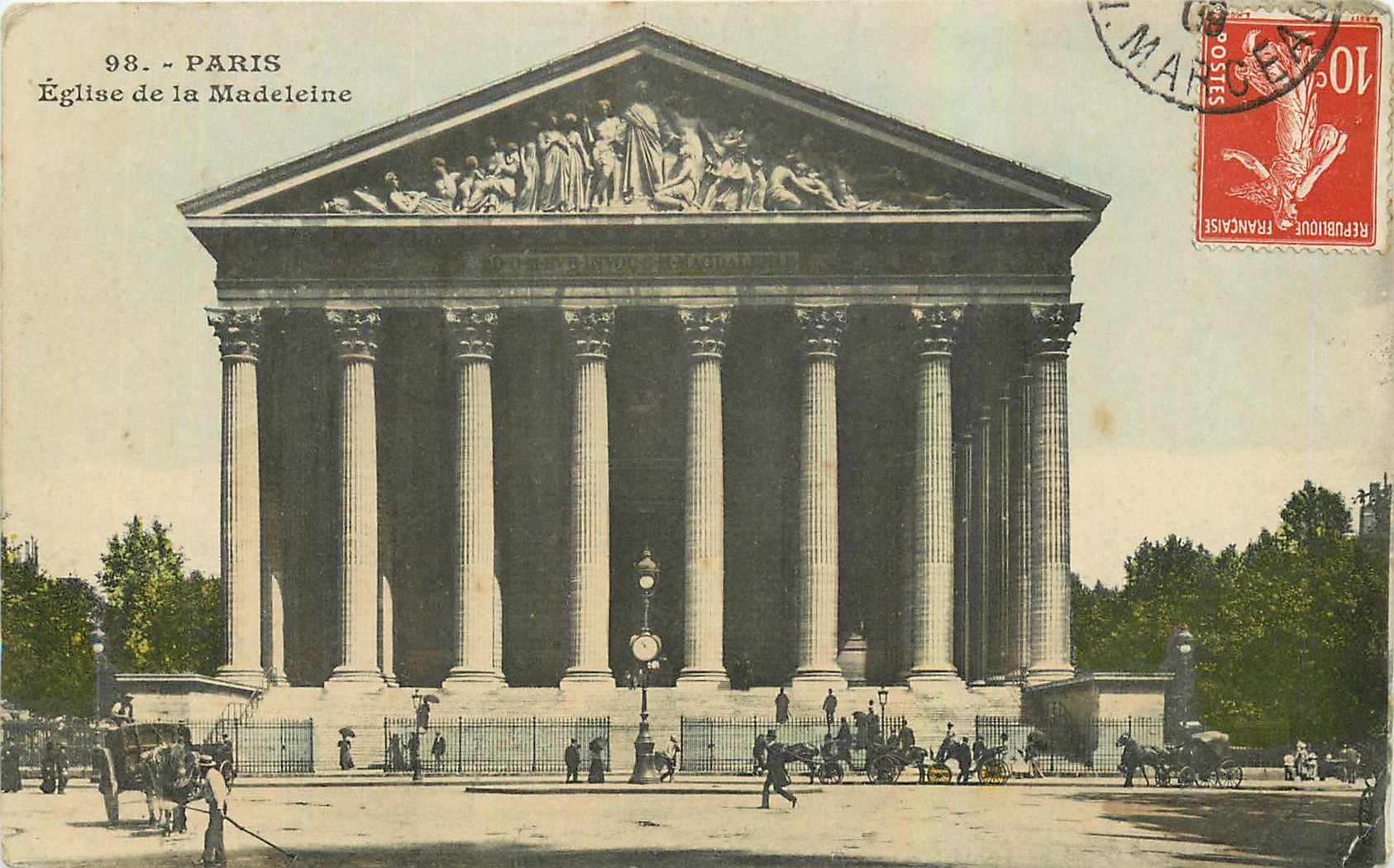 CPA Paris Eglise de la Madeleine 