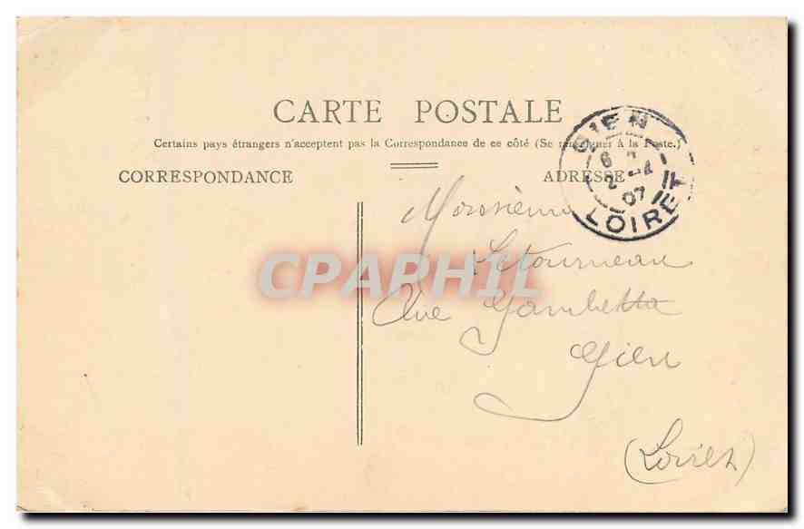 CPA Paris l'Obelisque de Louqsor  — Verso