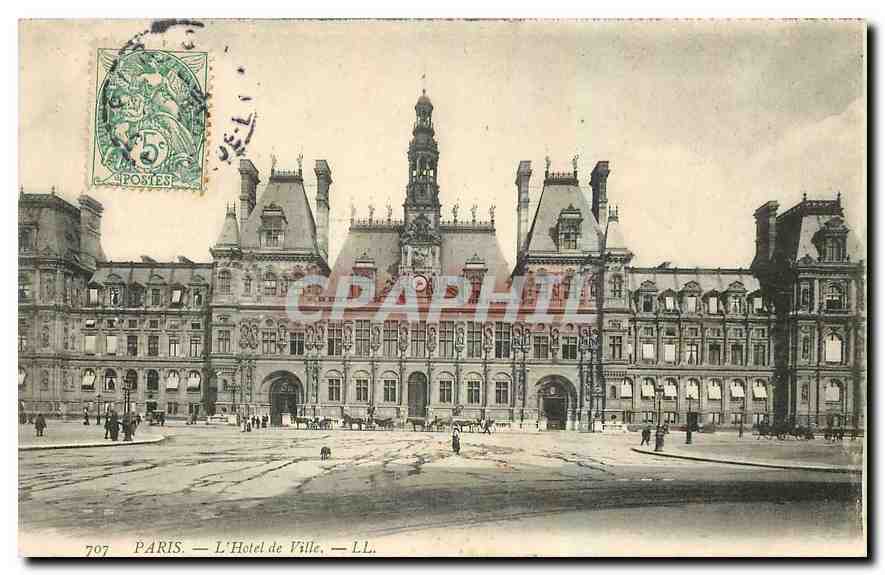CPA Paris L'Hotel de Ville 
