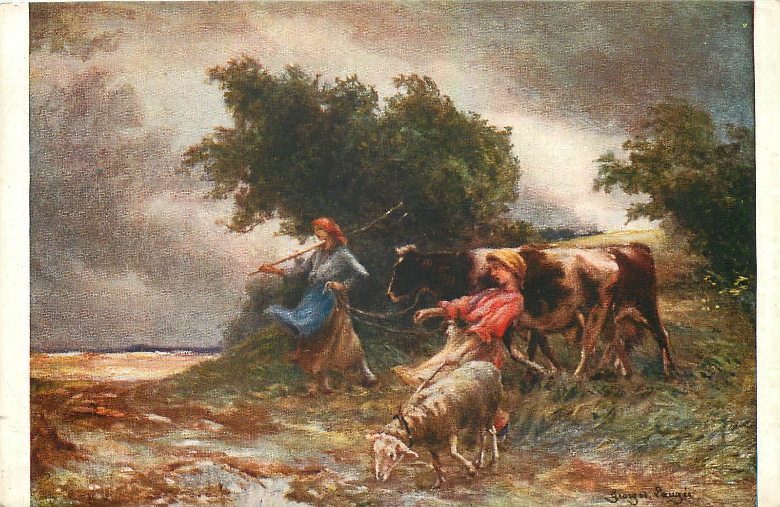 CPA G Laugee Coup de vent precedant l'orage 
