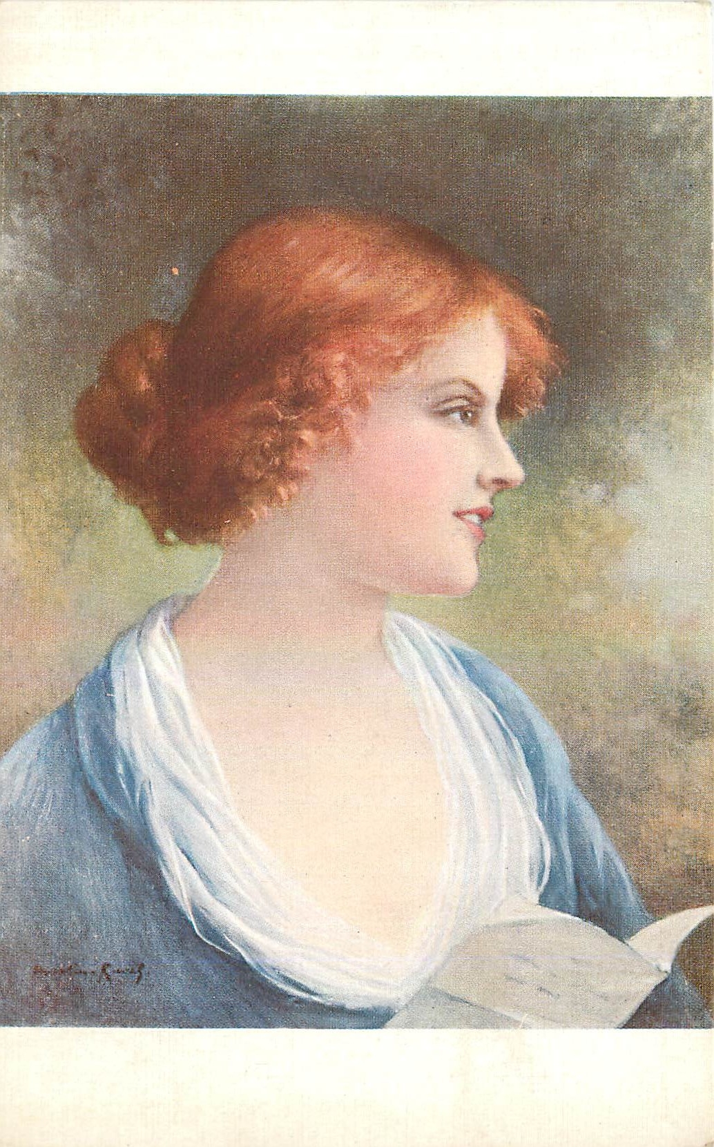 CPA F Martin Ravel Premiere lettre d'amour 