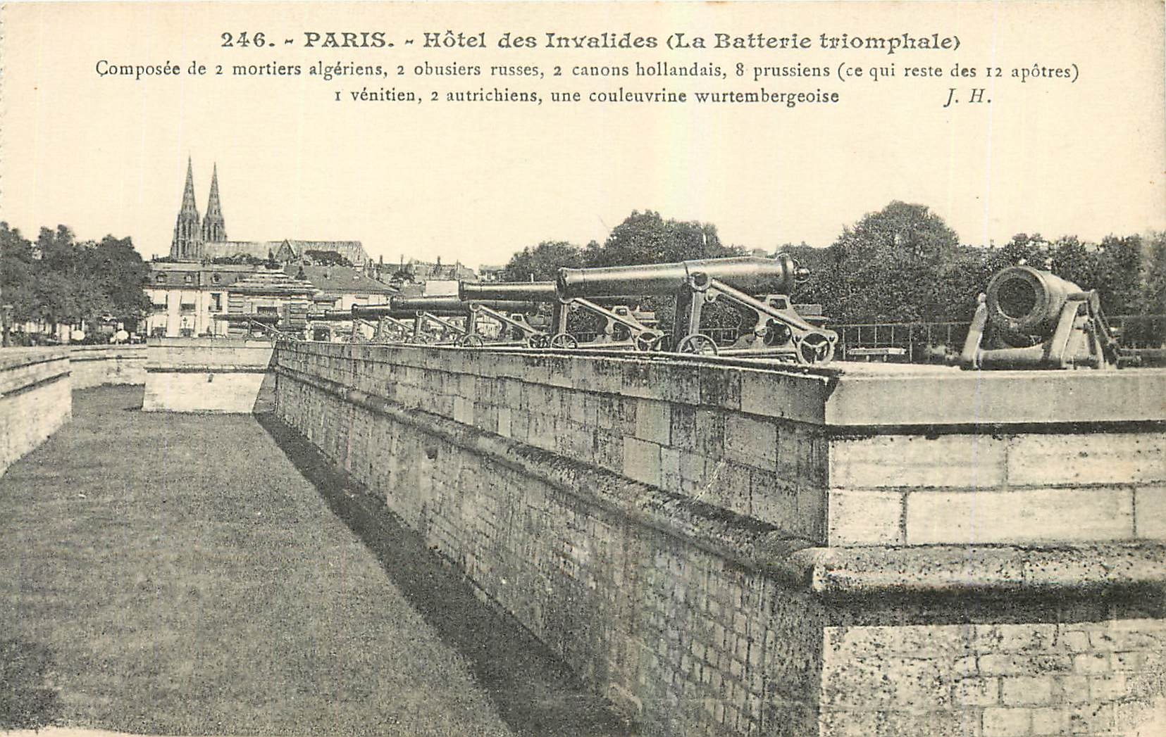 CPA Paris Hotel des Invalides La Batterie triomphale 