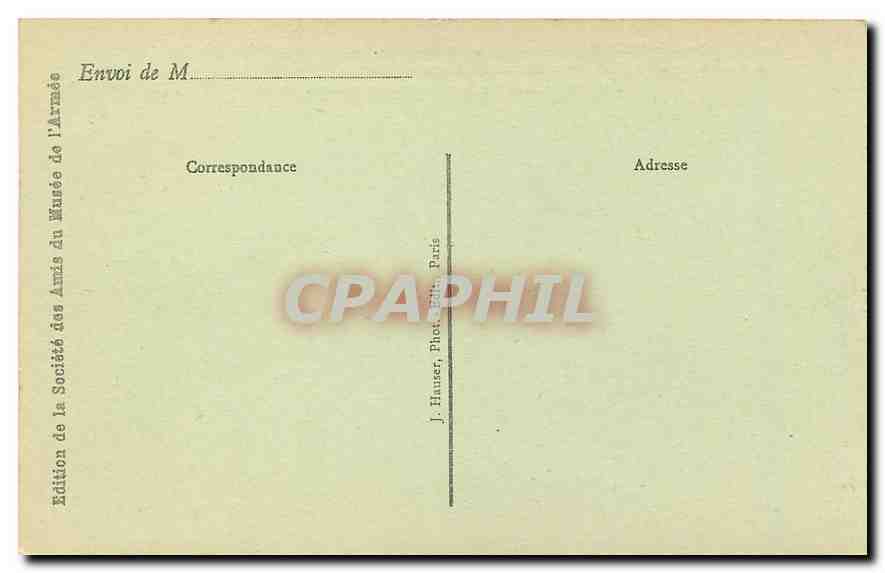 CPA Paris Hotel des Invalides La Batterie triomphale  — Rückseite