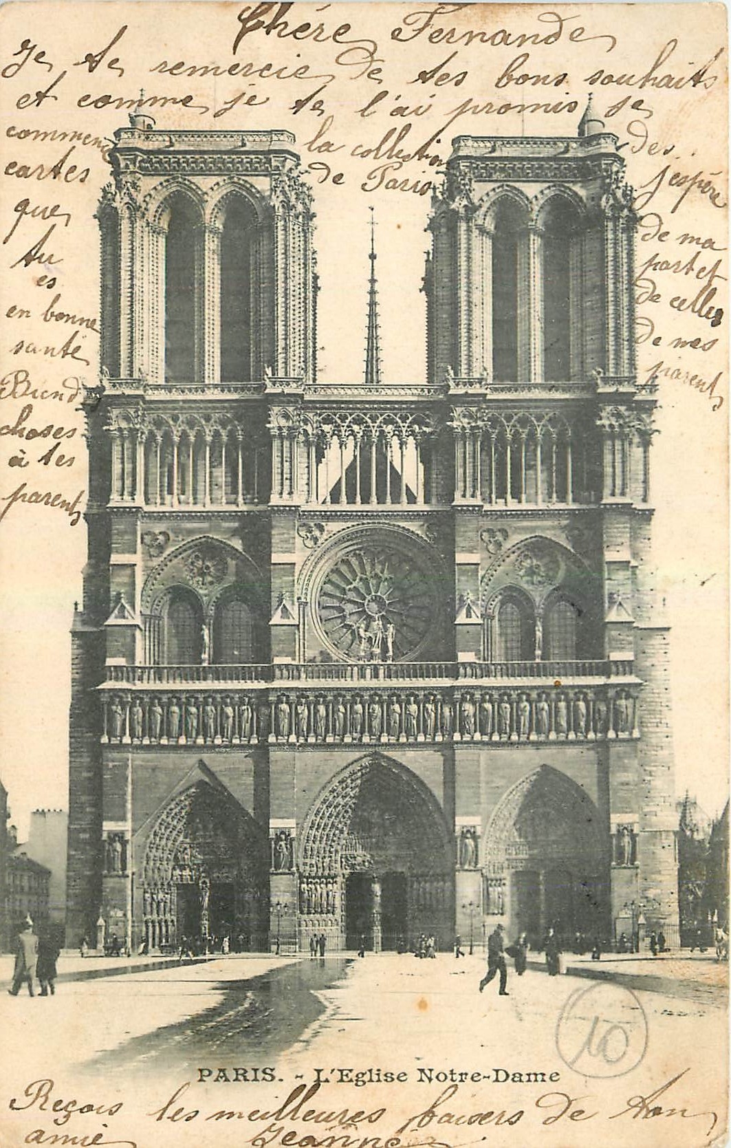 CPA Paris L'Eglise Notre Dame 